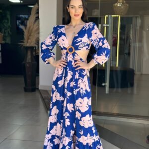 Vestido Azul villa Goias