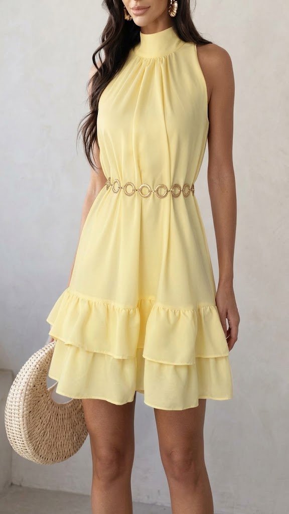 Vestido Curto Midi Curto