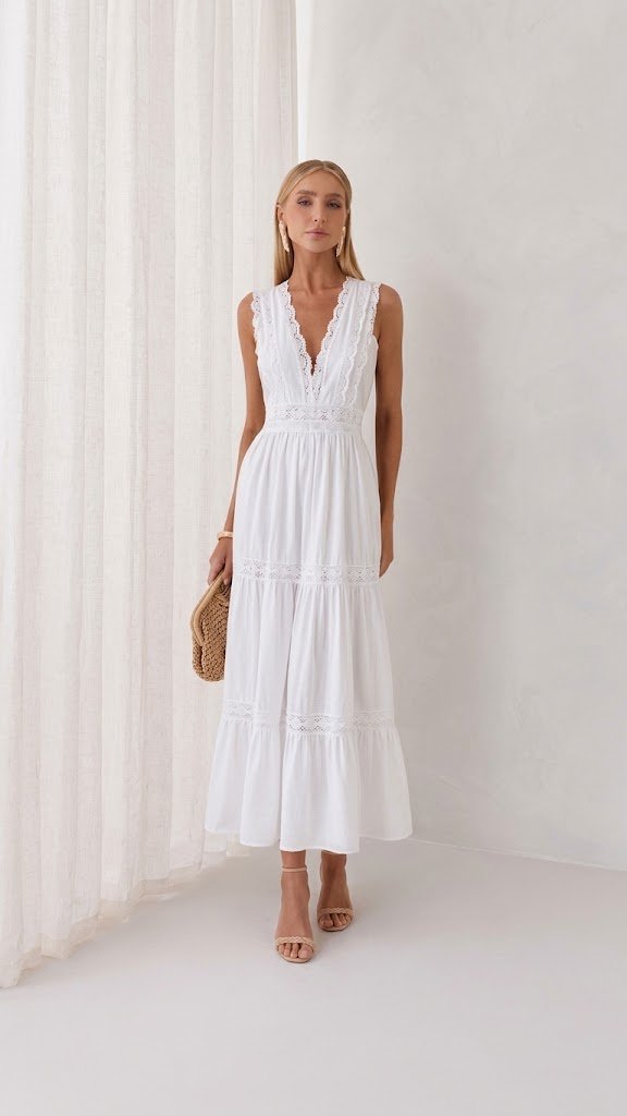 Vestido Midi Branco